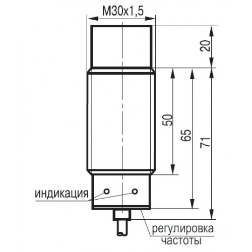 Датчик размера. Бесконтактный выключатель iv21b af81a5-02g-10-l.